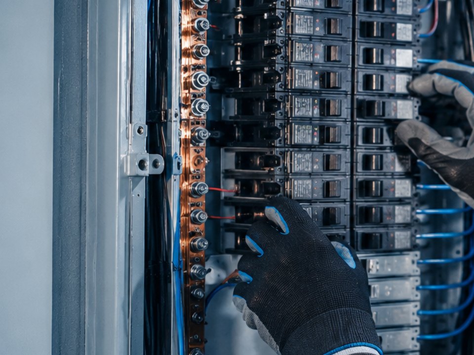 Modern electrical panel and service upgrade